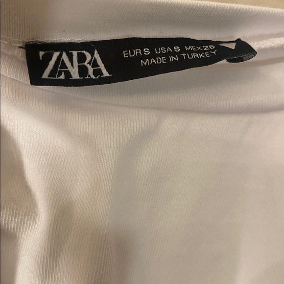 Zara White Sleeveless Crop Top - Picture 10 of 10